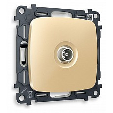 ТВ-розетка проходная без рамки ambrella volt quant mo613030